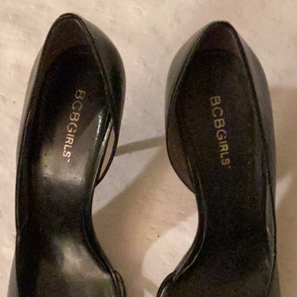 BCBGirls black pointed toe stiletto heels dress shoes # 9 B/M. - Picture 4 of 9